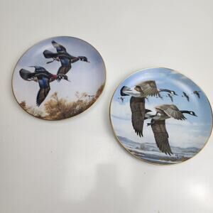 Last Of The Season by David Maass 1988 The Danbury Mint 2 Collectors Plates